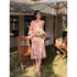 Women Casual Satin Spaghetti Straps Maxi Dress With Shirts